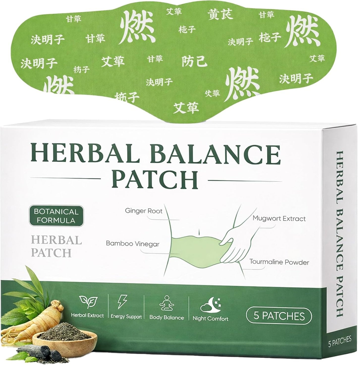 Herbal Balance Patch for Waist & Body, Japanese Inspired Balance Patches