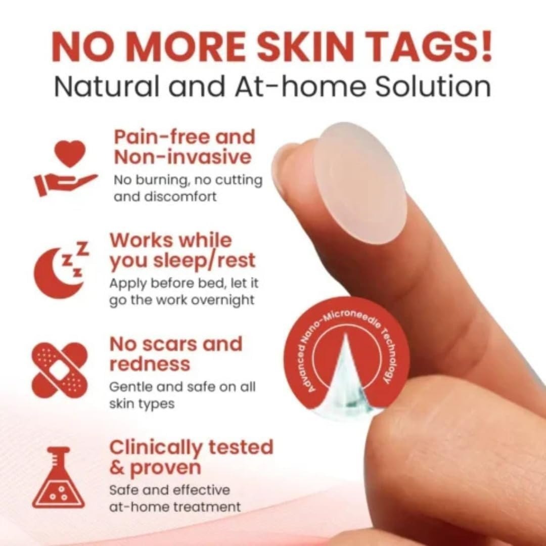 Derma Smooth Skin Tag Removal Patch - 72 Patches